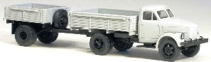 ГАЗ-51 бортовой + бортовой прицеп 1АП гражданский Miniaturmodelle НО (3325-1)